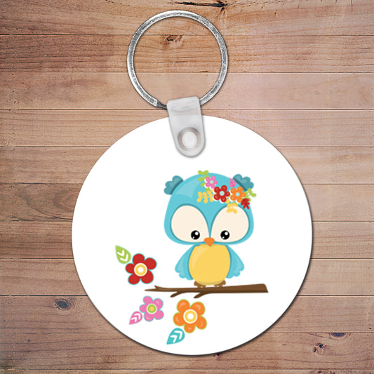 Set of 3 Personalised Bag Tags Plastic Round 6cm - 250+ Designs!