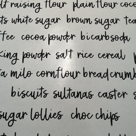 Pantry Label Pre-made set