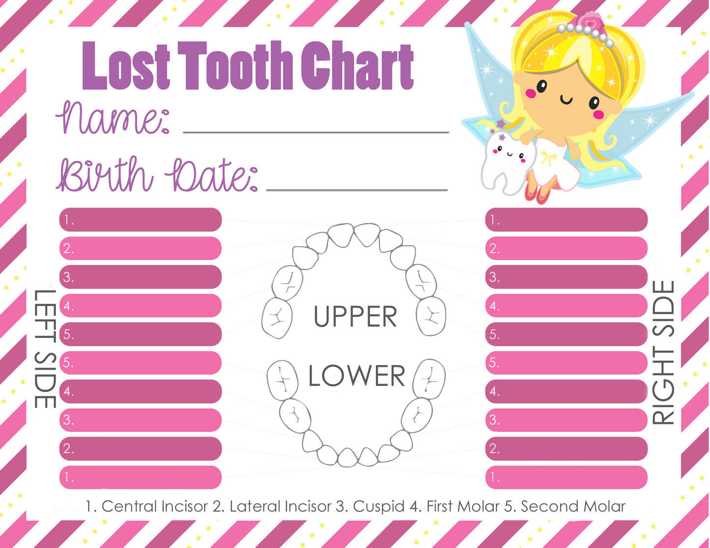 Tooth Fairy Bags - Brunette Hair