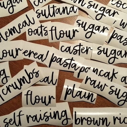 Pantry Labels - 4cm height