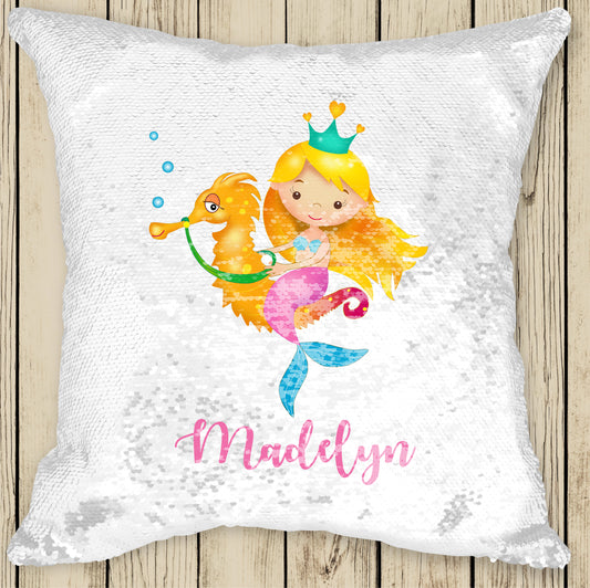 Sequin Cushion Cover - Mermaid