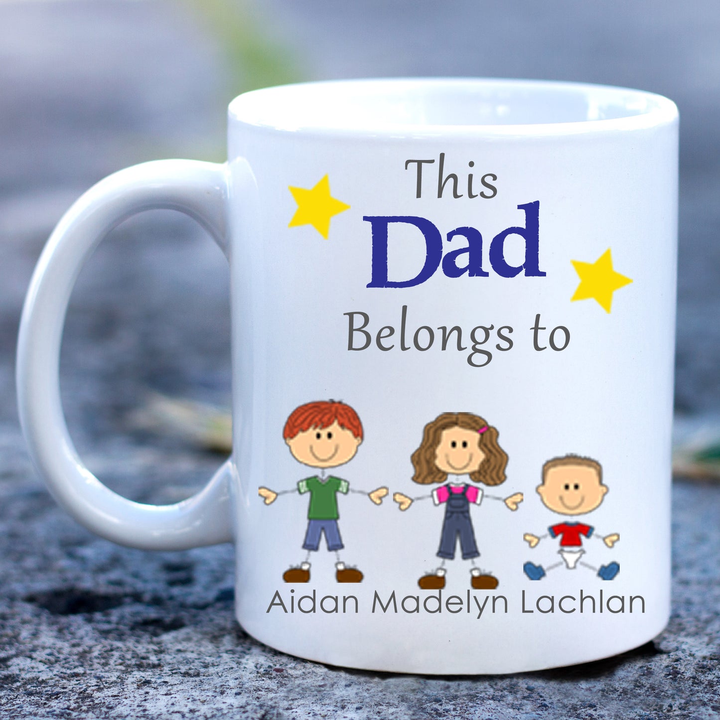 Belongs to - personalised Fathers Day Mug