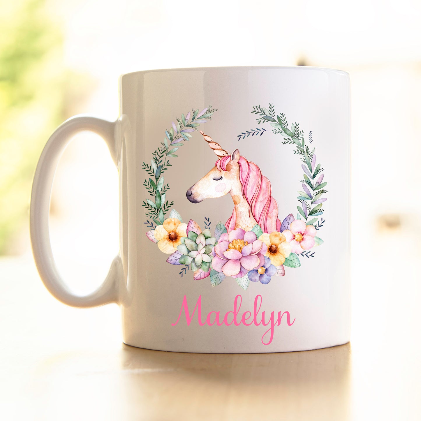 Unicorn Wreath Mug