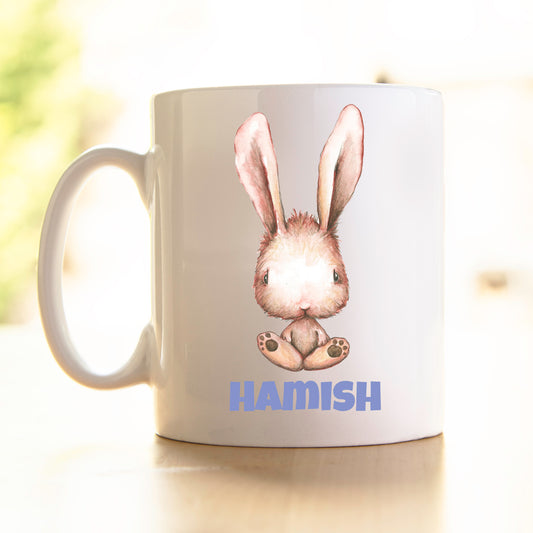 Easter Mug - Boy Bunny Brown