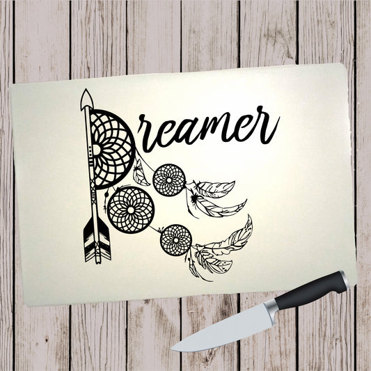 Glass Cutting Board - Dreamer