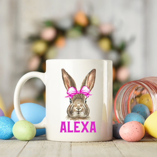 Easter Bunny Girl Bow Mug