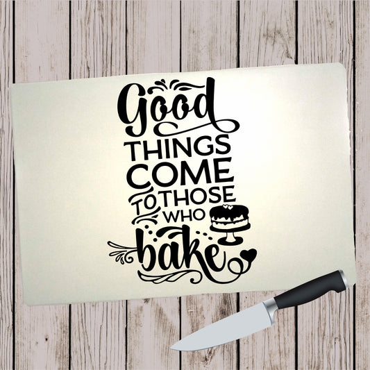 Glass Cutting Board - Those who Bake
