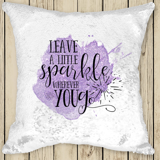 Sequin Cushion Cover - Leave a Little Sparkle