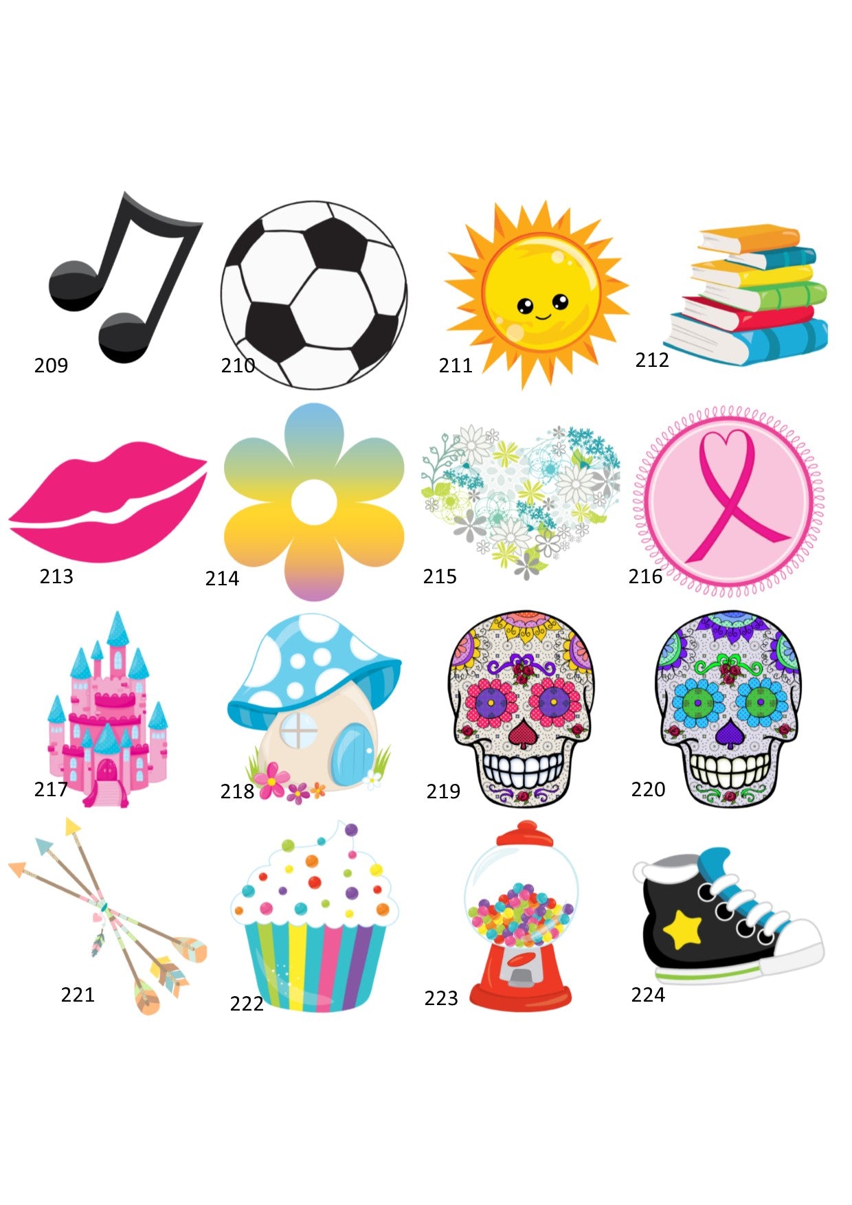 Set of 3 Personalised Bag Tags Plastic Round 6cm - 250+ Designs!