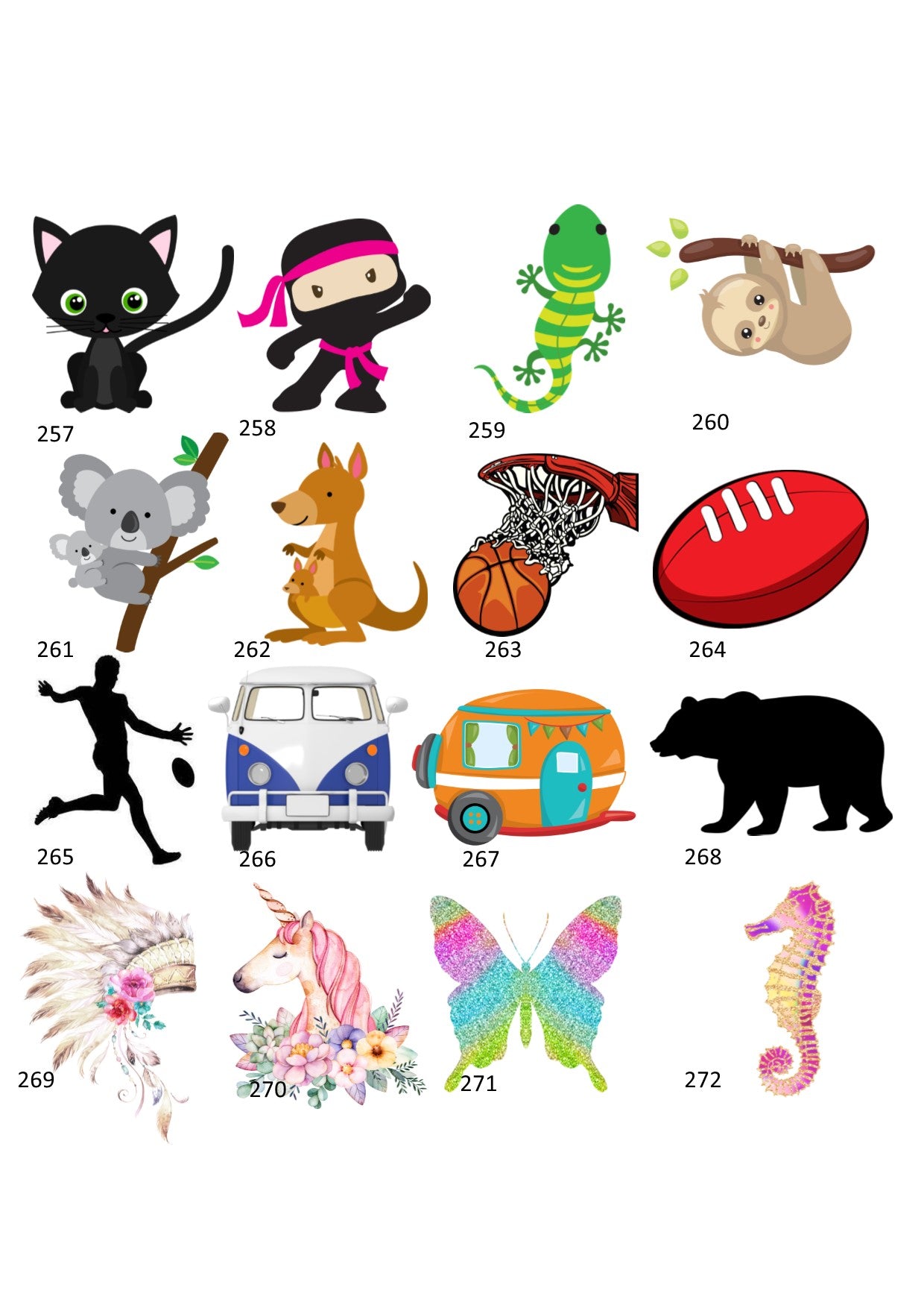 Personalised Bag Tags Plastic Round 6cm - 250+ Designs!
