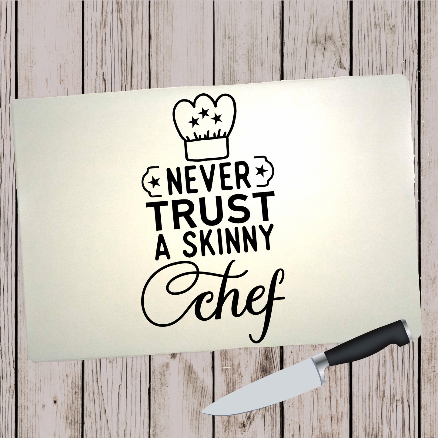 Glass Cutting Board - Skinny Chef
