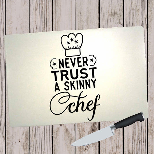 Glass Cutting Board - Skinny Chef