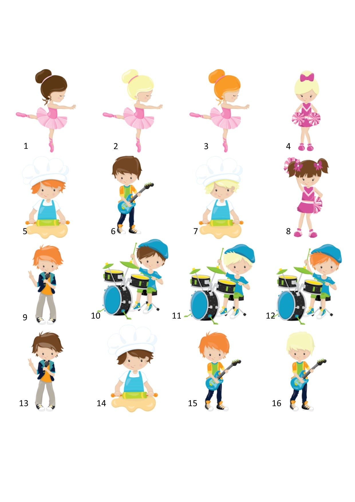 Set of 3 Personalised Bag Tags Plastic Round 6cm - 250+ Designs!