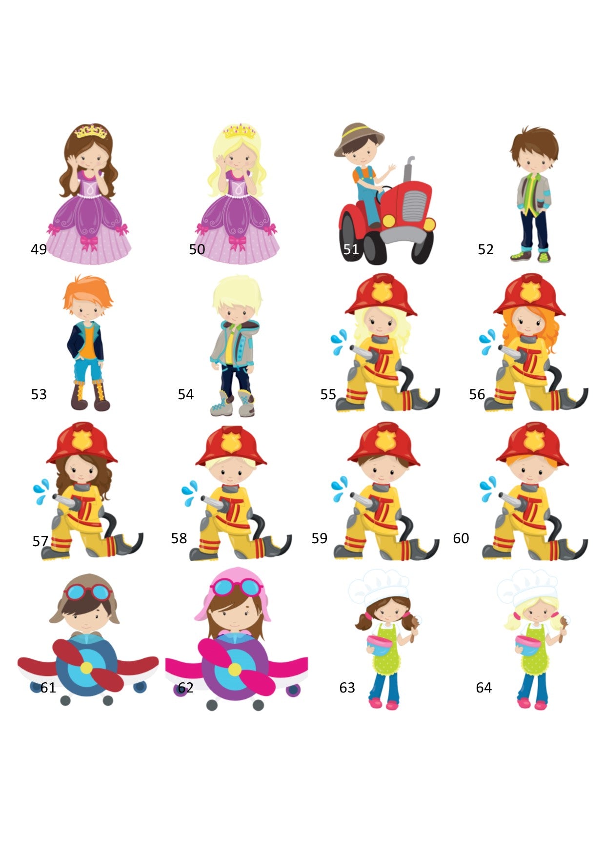 Set of 3 Personalised Bag Tags Plastic Round 6cm - 250+ Designs!