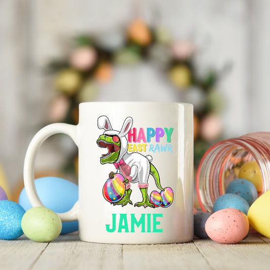 Easter Bunny Suit Dinosaur Mug